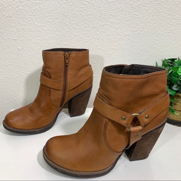 Kork-Ease Farah Leather Ankle Boot Heeled Camel - Picture 7 of 10